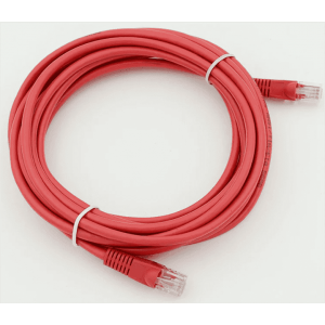 Патч-корд cat5E molded 5м красный RJ-45 (m)-RJ-45 (m), фото 