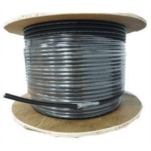 Витая пара UTP 4 пары cat5E solid 0.50мм CCA 305м черный outdoor, фото 