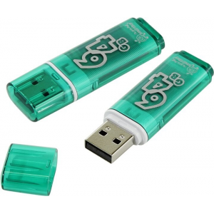 USB Flash накопитель 64Gb SmartBuy Glossy Green (SB64GBGS-G), фото 
