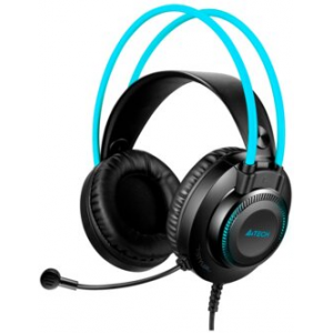 Компьютерная гарнитура A4Tech FH200U, black/blue, фото 