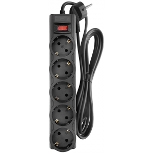 Сетевой фильтр CBR CSF 2505-3.0 PC Black, фото 