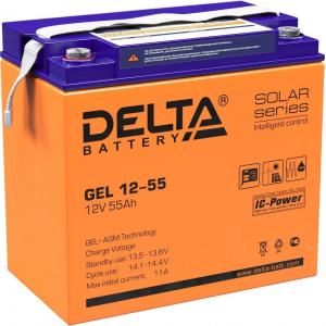Аккумуляторная батарея Delta GEL 12-55, фото 