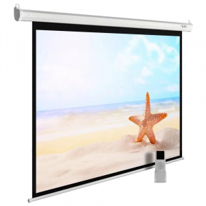 Экран Cactus 138x220см MotoExpert CS-PSME-220x138-WT 16:10 настенно-потолочный рулонный белый (моторизованный привод), фото 