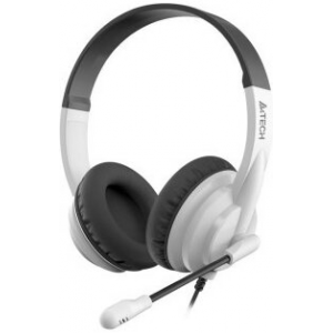 Наушники с микрофоном A4Tech HS-10 черный/белый, фото 