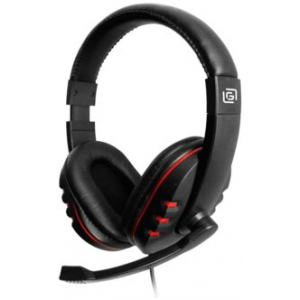 Компьютерная гарнитура OKLICK HS-L380G ABBADON, черный/красный, фото 