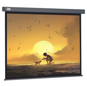 Экран Cactus 124.5x221см Wallscreen CS-PSW-124X221-SG 16:9 настенно-потолочный рулонный серый, фото 