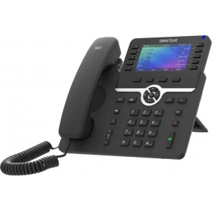 Телефон IP Dinstar C66GP черный, фото 