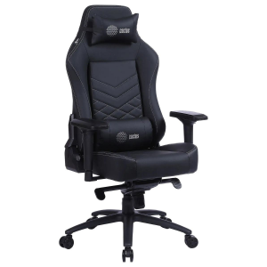 Кресло игровое Cactus CS-CHR-0112BL черный сиденье черный эко.кожа с подголов. крестовина металл пластик черный, фото 