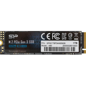 SSD Silicon Power A60 1Tb SP001TBP34A60M28, фото 