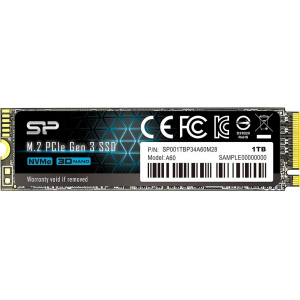 SSD Silicon Power A60 1Tb SP001TBP34A60M28, фото 