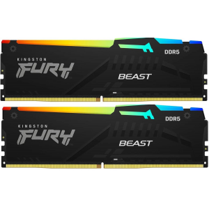 Оперативная память DIMM Kingston FURY Beast Black RGB DDR5 32Gb KF552C40BBAK2-32 (2x16Gb), фото 