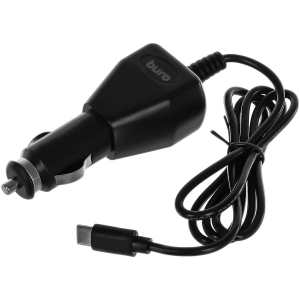 Автомобильное зар./устр. Buro BUCC1 2A кабель USB Type C черный (BUCC10S00CBK), фото 
