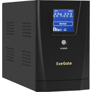 Источник бесперебойного питания ExeGate EX292635RUS SpecialPro Smart LLB-2200.LCD.AVR.2SH.RJ.USB , фото 