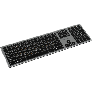 Клавиатура Оклик 890S серый USB беспроводная slim, фото 