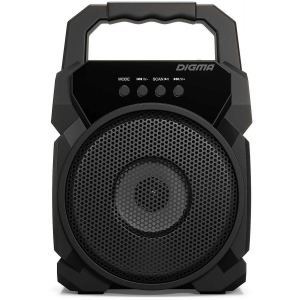 Колонка порт. Digma D-PS1500 черный 10W 1.0 BT 10м 500mAh (SP1500B), фото 