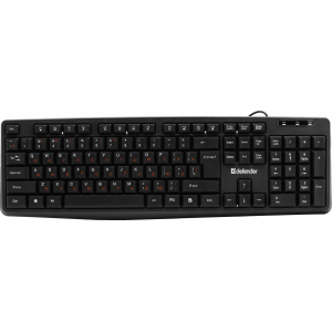 Клавиатура проводная  Defender  Concept HB-164 RU,черный,104+FN,1.8м, фото 