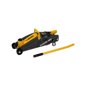 Домкрат гидравлический подкатной с фиксатором, 2,8 т, 135-385 мм, в кейсе// Denzel, фото 