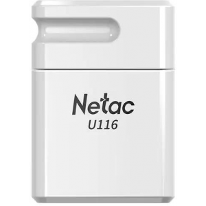 Флеш Диск Netac 16Gb U116 NT03U116N-016G-20WH USB2.0 белый, фото 