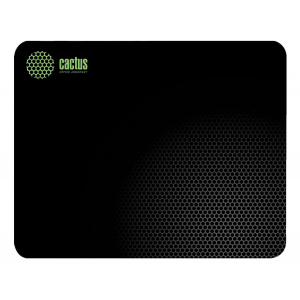 Коврик для мыши Cactus Black Mesh Средний черный 300x250x3мм, фото 