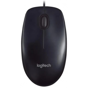 Мышь проводная Logitech M90 Optical Mouse (910-001795) серый, фото 