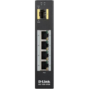 Коммутатор D-Link DIS-100G-5PSW/A1A Промышленный неуправляемый коммутатор с 4 портами 10/100/1000Base-T, 1 портом 1000Base-X SFP, функцией энергосбере, фото 