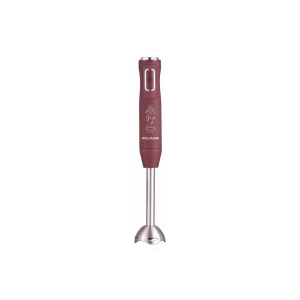 Блендер погружной WILLMARK WHB-1150PS (500Вт,регул. скорости,турбо режим,Soft touch, бордовый), фото 