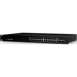 Коммутатор [ES-24-250W EU] Ubiquiti EdgeSwitch 24-250W 24 порта, раздача питания 24/48В на всех портах, суммарная мощность 250W, фото 