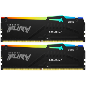 Оперативная память DIMM Kingston FURY Beast Black RGB DDR5 32Gb KF556C40BBAK2-32 (2x16Gb), фото 