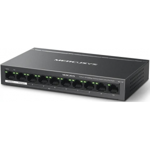 Настольный коммутатор Mercusys MS110P с 10 портами 10/100 Мбит/с (8 портов PoE+), фото 