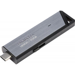 Флеш Диск A-Data 512Gb Type-C UE800 AELI-UE800-512G-CSG USB3.2 серебристый, фото 
