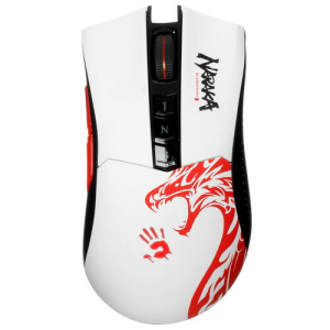 Мышь беспроводная A4Tech Bloody R90 Plus Naraka Белый, фото 