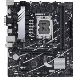 Материнская плата Asus PRIME B760M-K D4 Soc-1700 Intel B760 2xDDR4 mATX AC`97 8ch(7.1) GbLAN RAID+VGA+HDMI, фото 