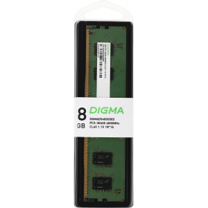 Память DDR5 8Gb 4800MHz Digma DGMAD5480008S RTL PC5-38400 CL40 DIMM 288-pin 1.1В single rank Ret, фото 