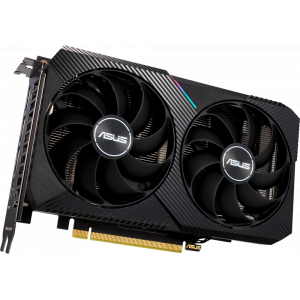 Видеокарта Asus PCI-E 4.0 DUAL-RTX3050-O8G-V2 NVIDIA GeForce RTX 3050 8192Mb 128 GDDR6 1822/14000 HDMIx1 DPx3 HDCP Ret, фото 