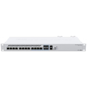 Mikrotik CRS312-4C+8XG-RM Cloud Router Switch 8х 1G/2.5G/5G/10G RJ45,  4х 10G RJ45/SFP+ with RouterOS L5, 1U rackmount enclosure, фото 