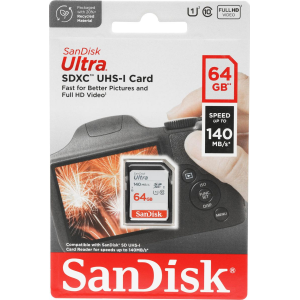 Карта памяти SANDISK SDXC 64GB UHS-I SDSDUNB-064G-GN6IN, фото 