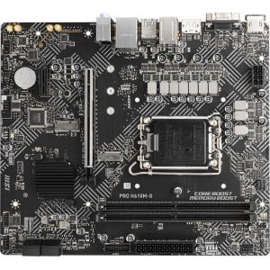 Материнская плата MSI PRO H610M-G Soc-1700 Intel H610 2xDDR5 mATX AC`97 8ch(7.1) GbLAN+VGA+HDMI+DP, фото 