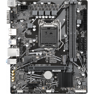 Материнская плата Gigabyte H510M S2H V3, Socket 1200, Intel®H470, 2xDDR4-3200, D-SUB+HDMI+DP, 1xPCI-Ex16, 1xPCI-Ex1, 4xSATA3(RAID 0/1/5/10), 1xM.2, 8 Ch Audio, GLan, (4+4)xUSB2.0, (2+2)xUSB3.2, 1xPS/2, mATX, RTL {10}, фото 