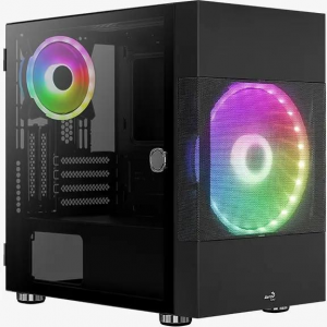 Корпус AeroCool Atomic чёрный Atomic-G-BK-v1, фото 