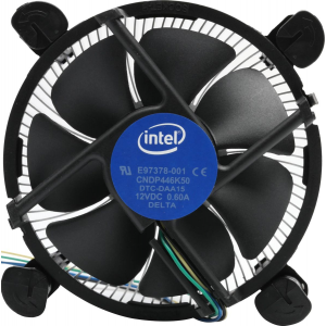 Устройство охлаждения(кулер) Intel E97378 Soc-1151/1200 4-pin 18-38dB Al+Cu 95W 240gr brown box, фото 