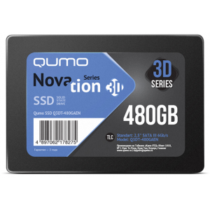 SSD  QUMO Novation TLC 3D 480GB Q3DT-480GSСY, фото 