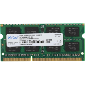 SO-DIMM DDR3L Netac  8GB NTBSD3N16SP-08, фото 