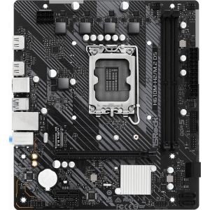 Материнская плата ASRock H610M-H2/M.2 D5, Socket 1700, Intel®H610, 2xDDR5-4800, HDMI+HDMI, 1xPCI-Ex16, 1xPCI-Ex1, 4xSATA3, 1xM.2, 8Ch Audio, GLan, (4+2)xUSB2.0, (2+2)xUSB3.2, 1xPS/2, mATX, RTL, фото 
