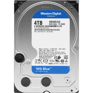 Жесткий диск WDC SATA 4TB 6GB/S 256MB BLUE WD40EZAX, фото 