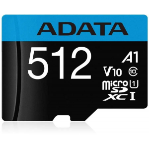 Карта памяти MICRO SDXC 512GB AUSDX512GUICL10A1-RA1 ADATA, фото 
