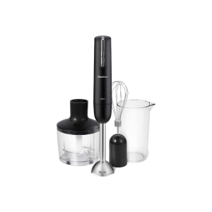 Блендер Blackton Bt HB401P Black. Мощность 900 Вт / 3 в 1: блендер, миксер, измельчитель / 2 скорости работы / Объем чаши измельчителя 500 мл / Объем мерного стакана 600 мл / Ножи из нержавеющей стали / Длина сетевого шнура 1.3 м / Напряжение 220-240 В, 5, фото 