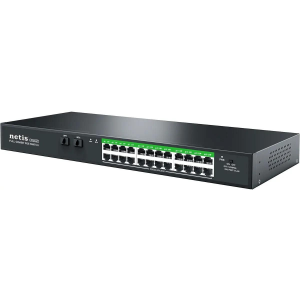Коммутатор NETIS 24PORT 10/1000M POE 2 SFP COMBO P124GC, фото 