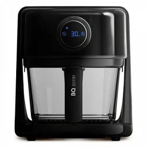 Аэрогриль BQ GR2004 Black. Мощность 1400Вт/Объем 3л/ Циркуляция воздушних потоков/ Приготовление еды без жира и масла/ 8 встроенных программ/ Съемная корзина из жаропрочного стекла., фото 