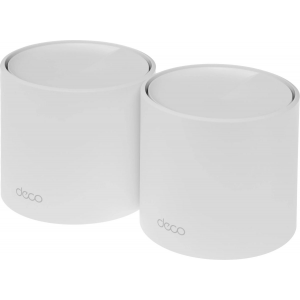 Бесшовный Mesh роутер TP-Link Deco X10 (DECO X10(2-PACK)) AX1500 10/100/1000BASE-TX белый (упак.:2шт), фото 