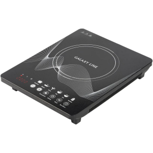 Электроплитка Galaxy LINE GL3063, черная(6шт) Индукционная плитка 2000 Вт, 6 программ приготовления: тушение, жарка, рис , суп, каша. Блокировка от детей, регулировка температуры в диапазоне 80-270 °С, диапазон параметров  мощности от 200-2000 Вт, таймер , фото 